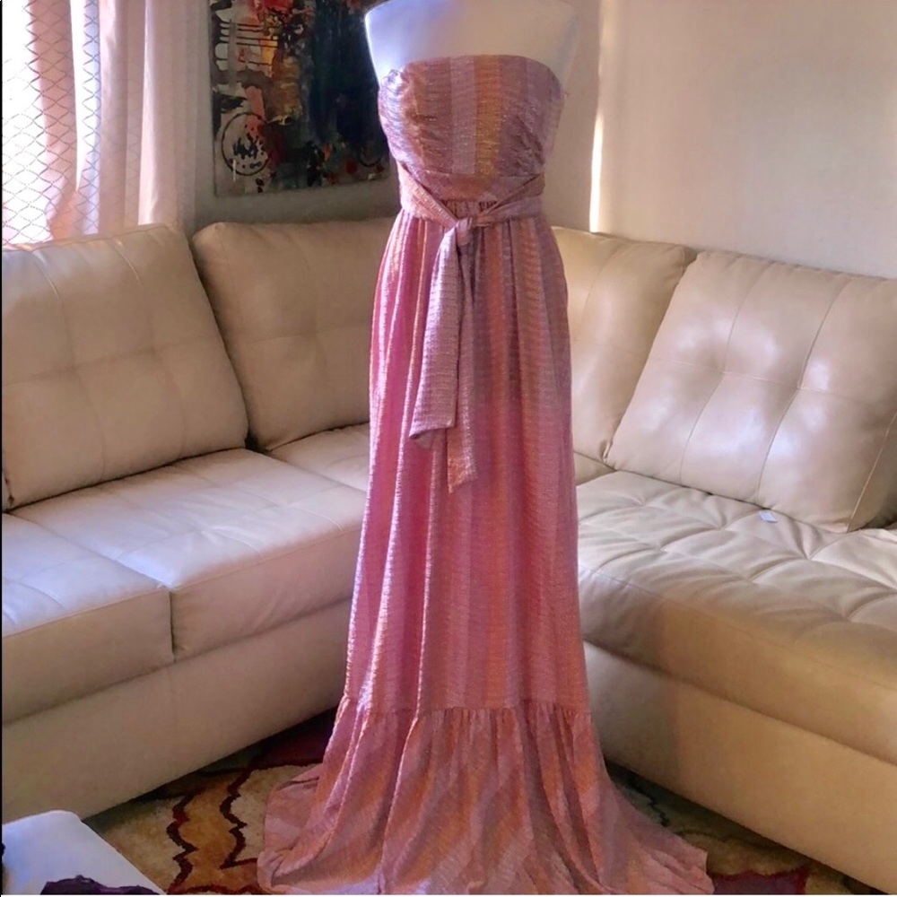 Size 4 Strapless Pink Formal Boston Proper Dress